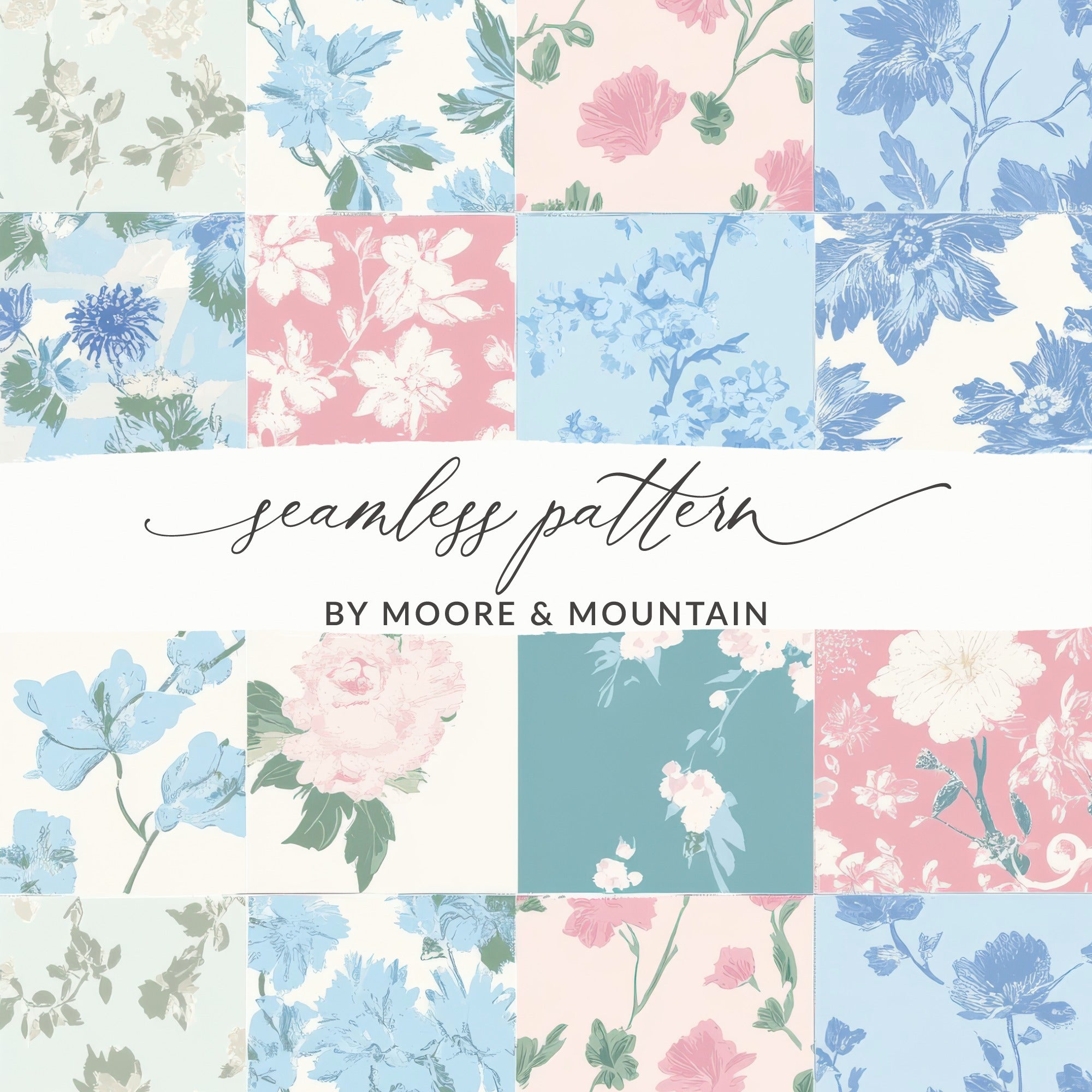 Floral Seamless Pattern by Moore & Mountain design