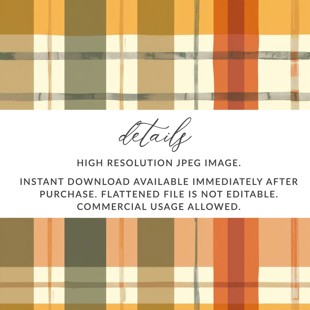 Autumn Plaid Instant Download High Resolution JPEG Image