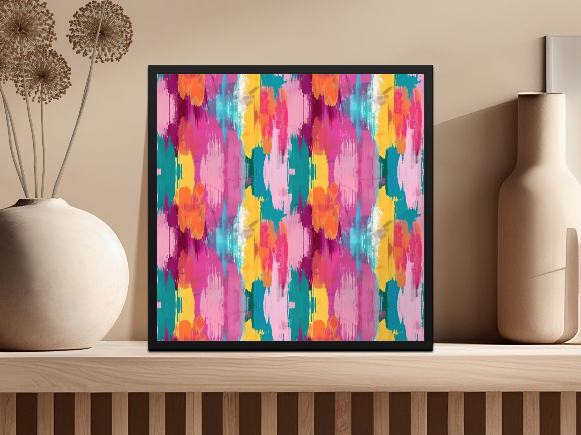 Colorful Abstract Art Print Wall Decor for Modern Homes