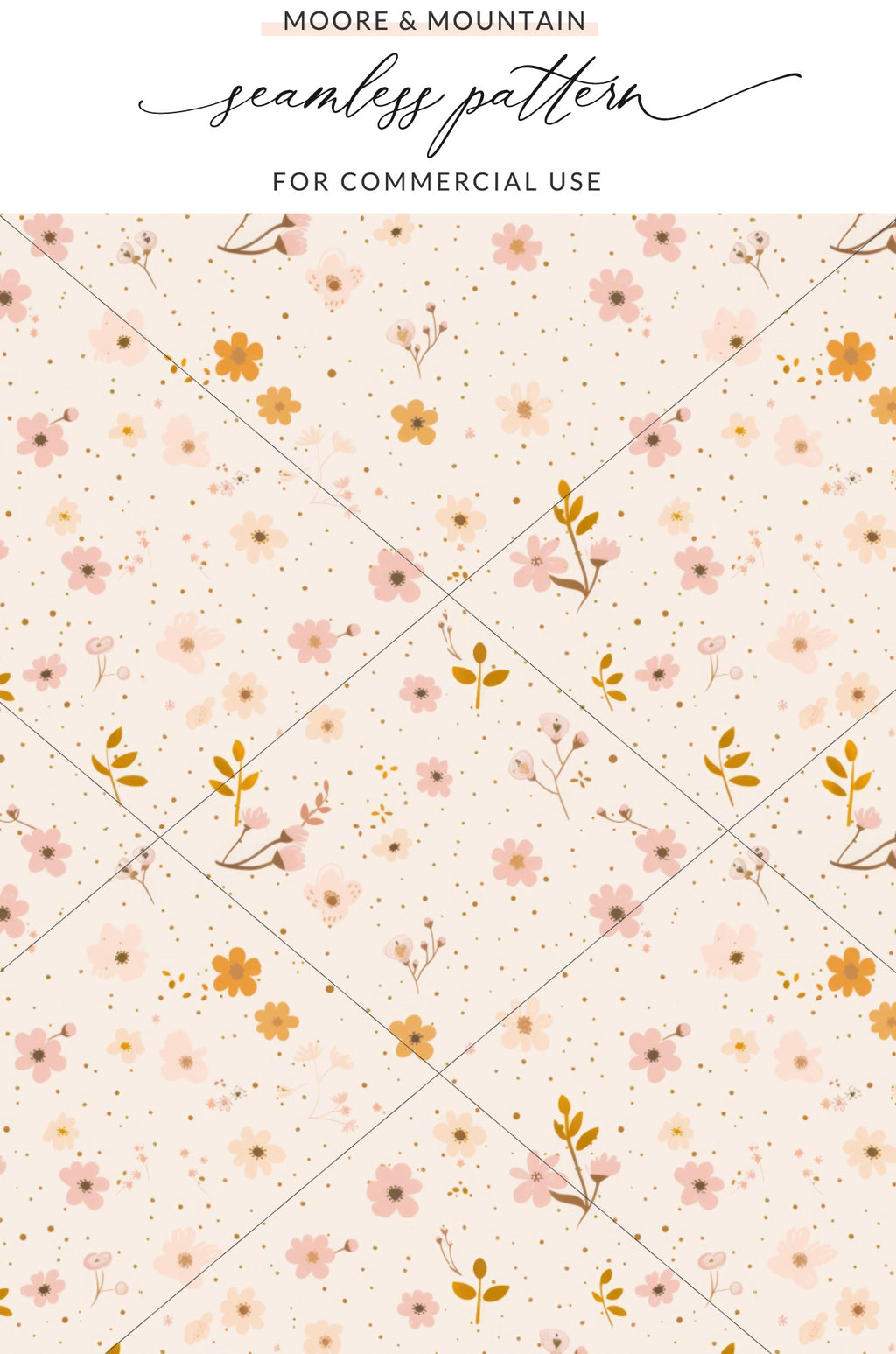 Floral Seamless Pattern for Commercial Use Design
