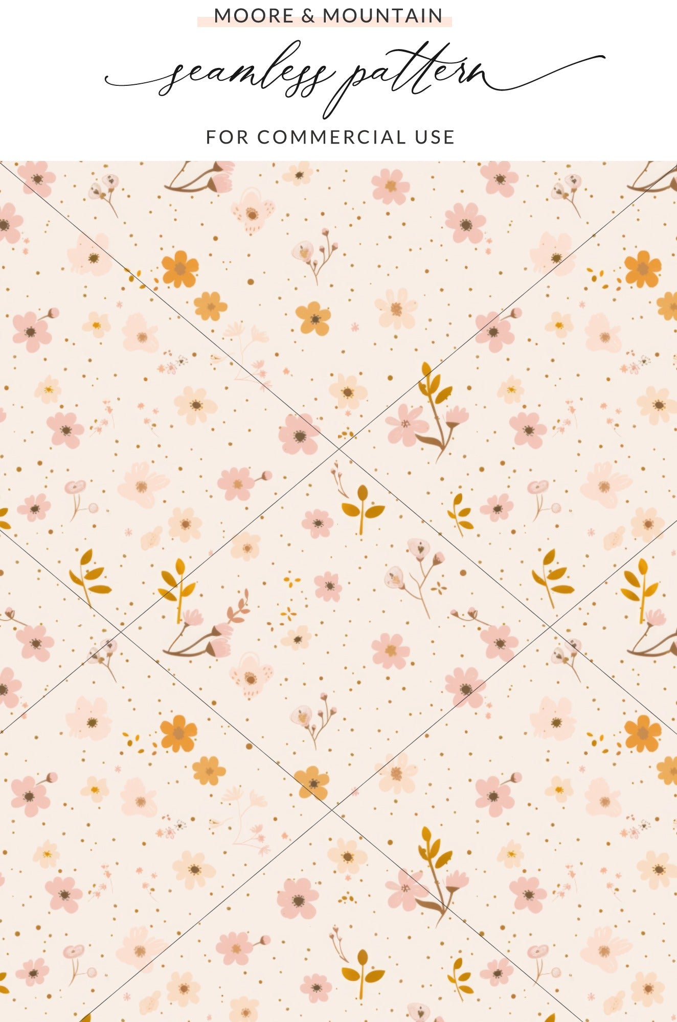 Floral Seamless Pattern for Commercial Use Design