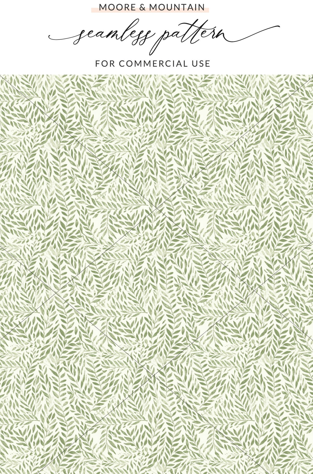 Moore & Mountain Seamless Pattern for Commercial Use