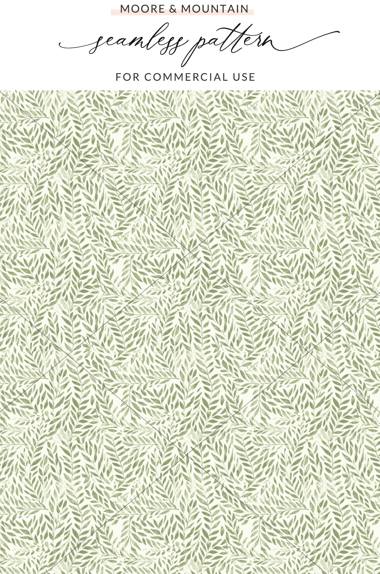 Moore & Mountain Seamless Pattern for Commercial Use