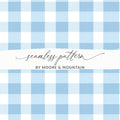 Blue and White Seamless Checkered Pattern Design