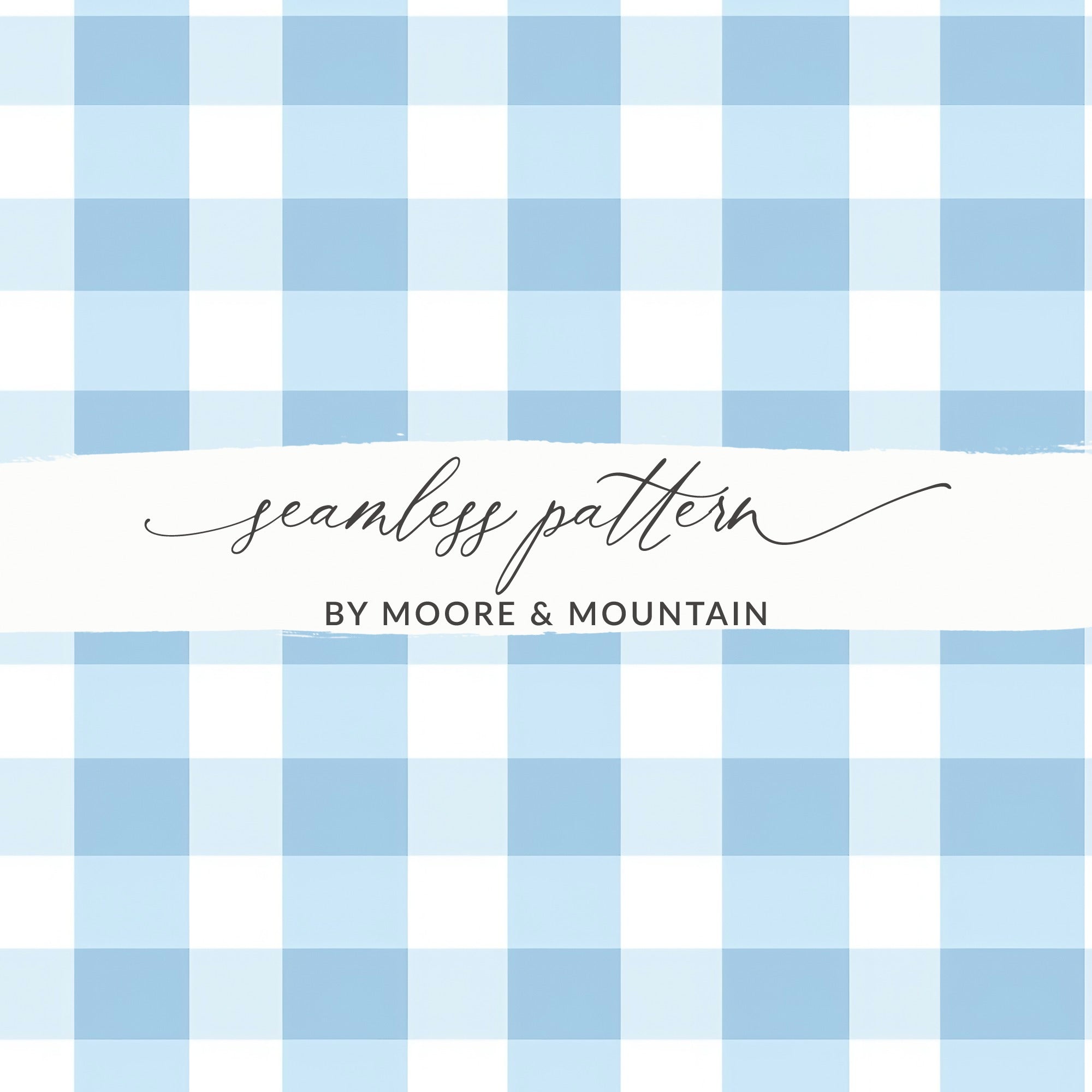 Blue and White Seamless Checkered Pattern Design