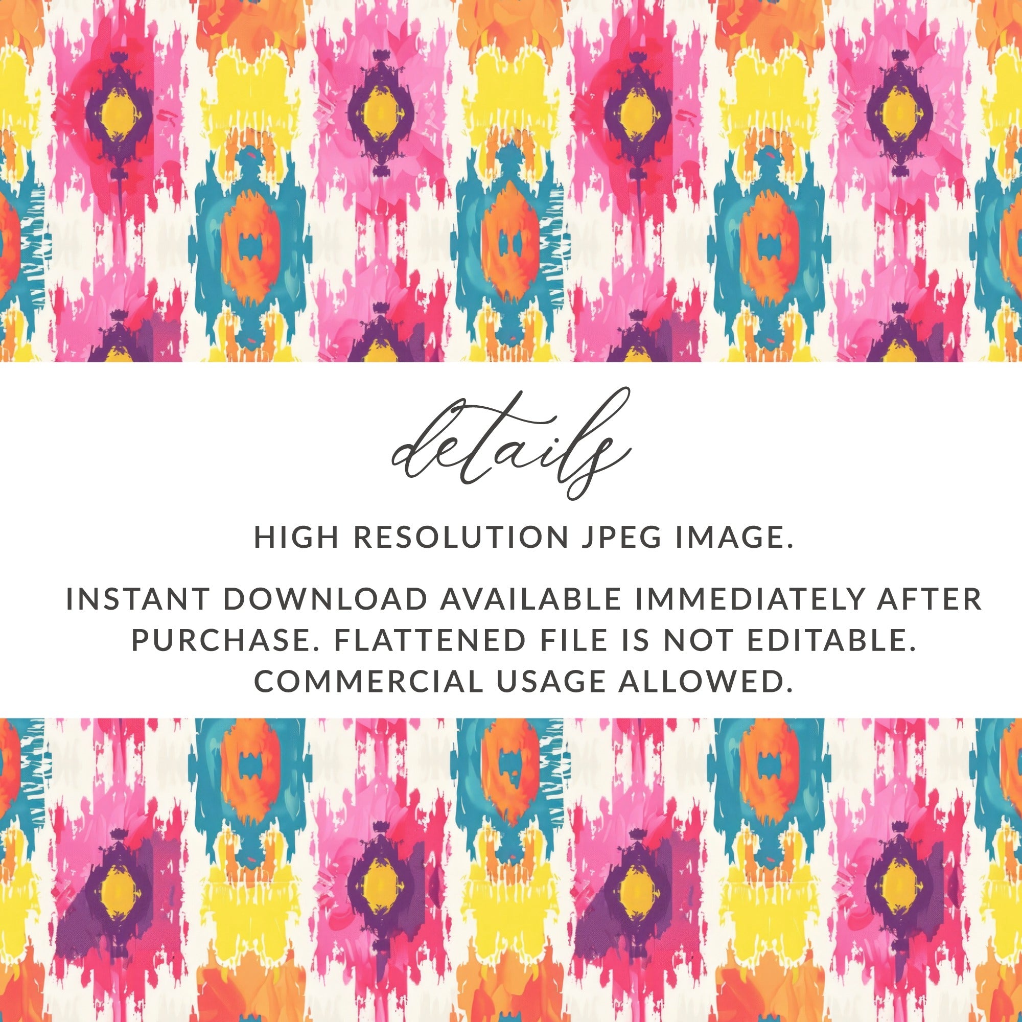 Vibrant Abstract Pattern Instant Download Image
