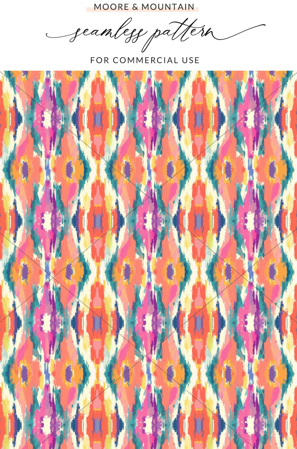 Vibrant Seamless Pattern for Commercial Use Product