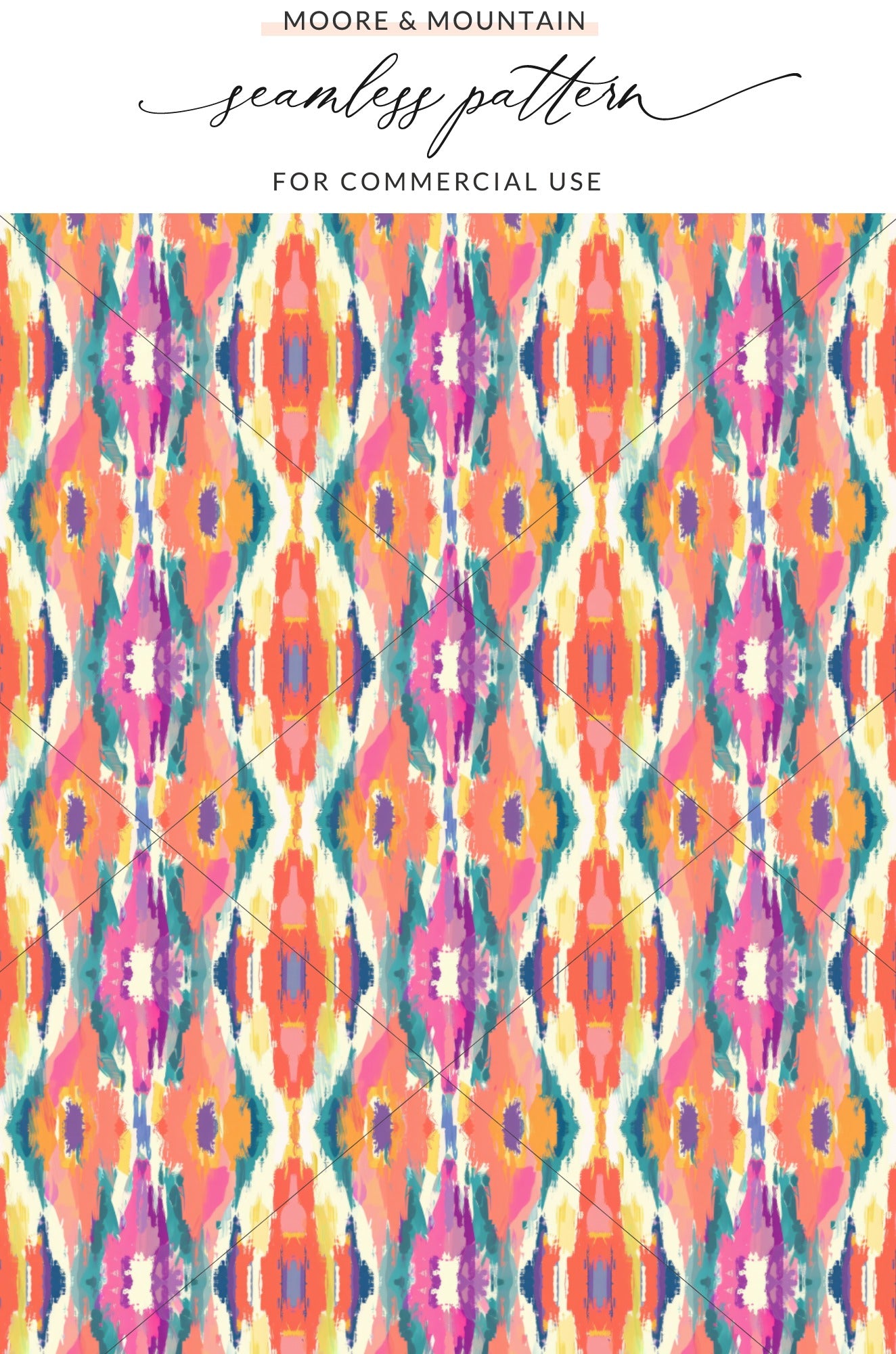 Vibrant Seamless Pattern for Commercial Use Product