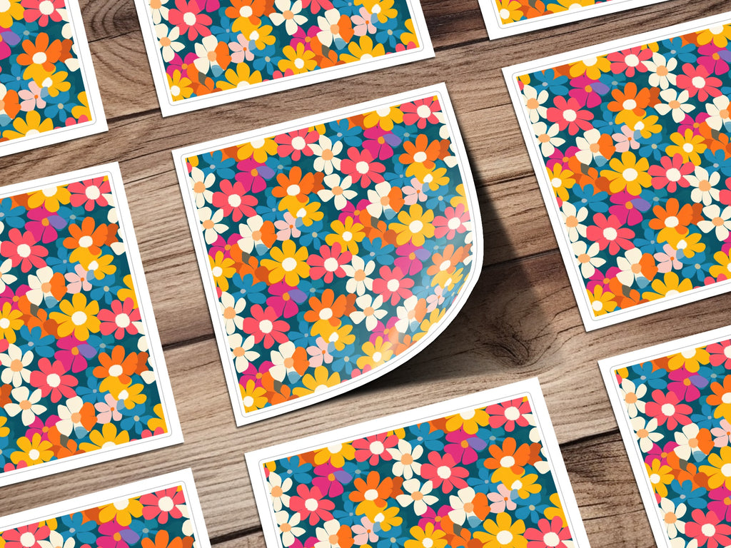 Vibrant Multicolored Floral Blossom Garden Motif product type
Floral, Flower pattern, Colorful, Vibrant, Blossom, Retro, Daisy, Spring, Summer, Garden, Abstract floral, Pop art, Boho, Bright colors, Multicolor, Aesthetic, Chic, Fashion, Design, Pattern