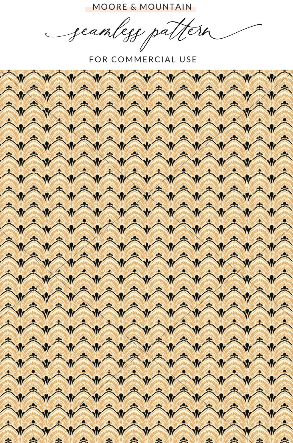 Moore & Mountain Seamless Pattern for Commercial Use