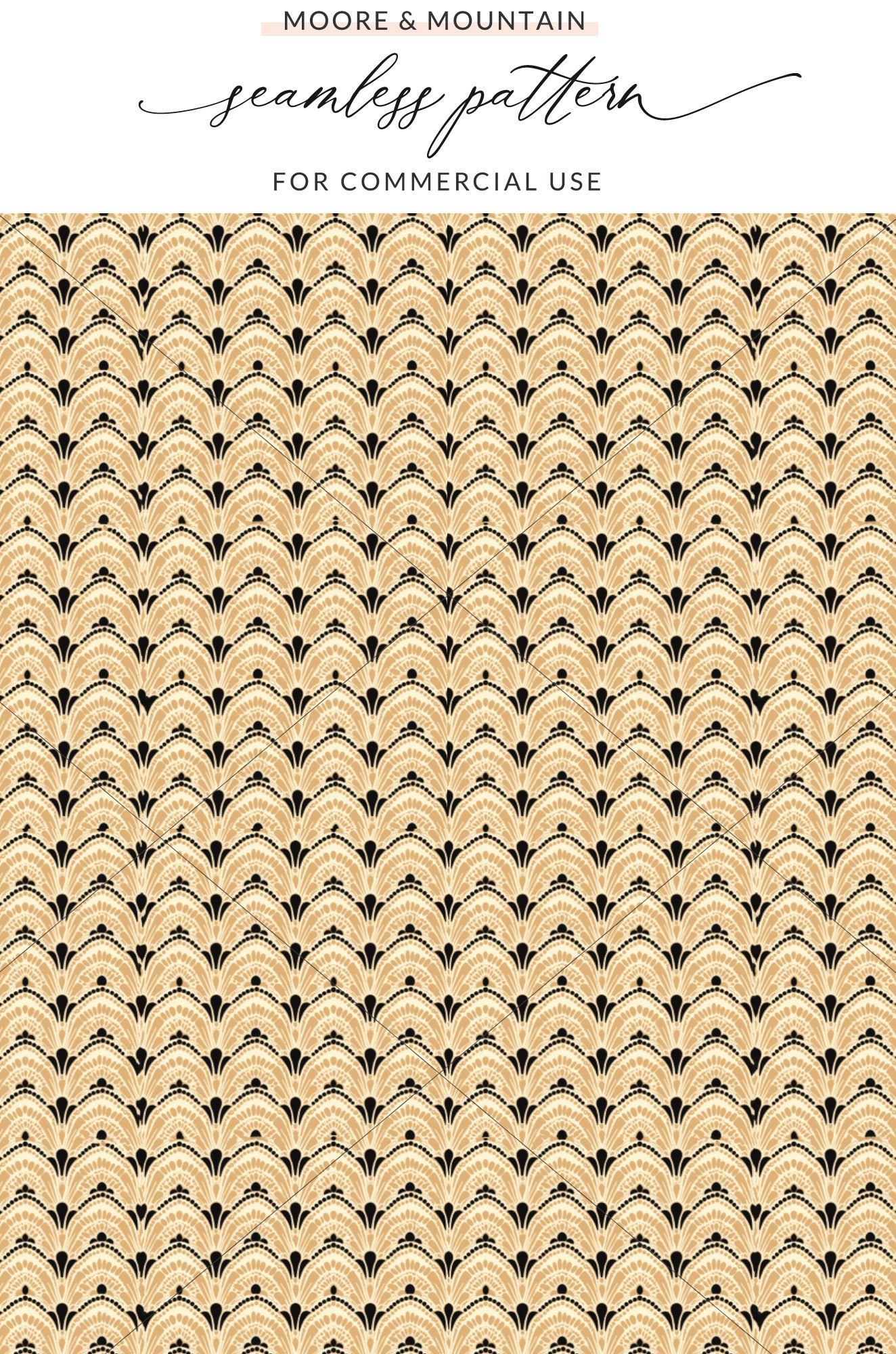 Moore & Mountain Seamless Pattern for Commercial Use