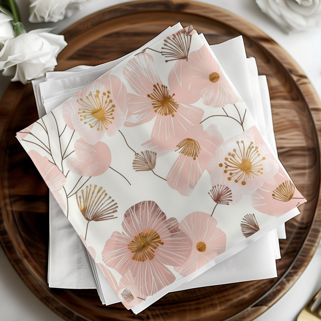 Elegant Floral Design Napkins for Special Occasions