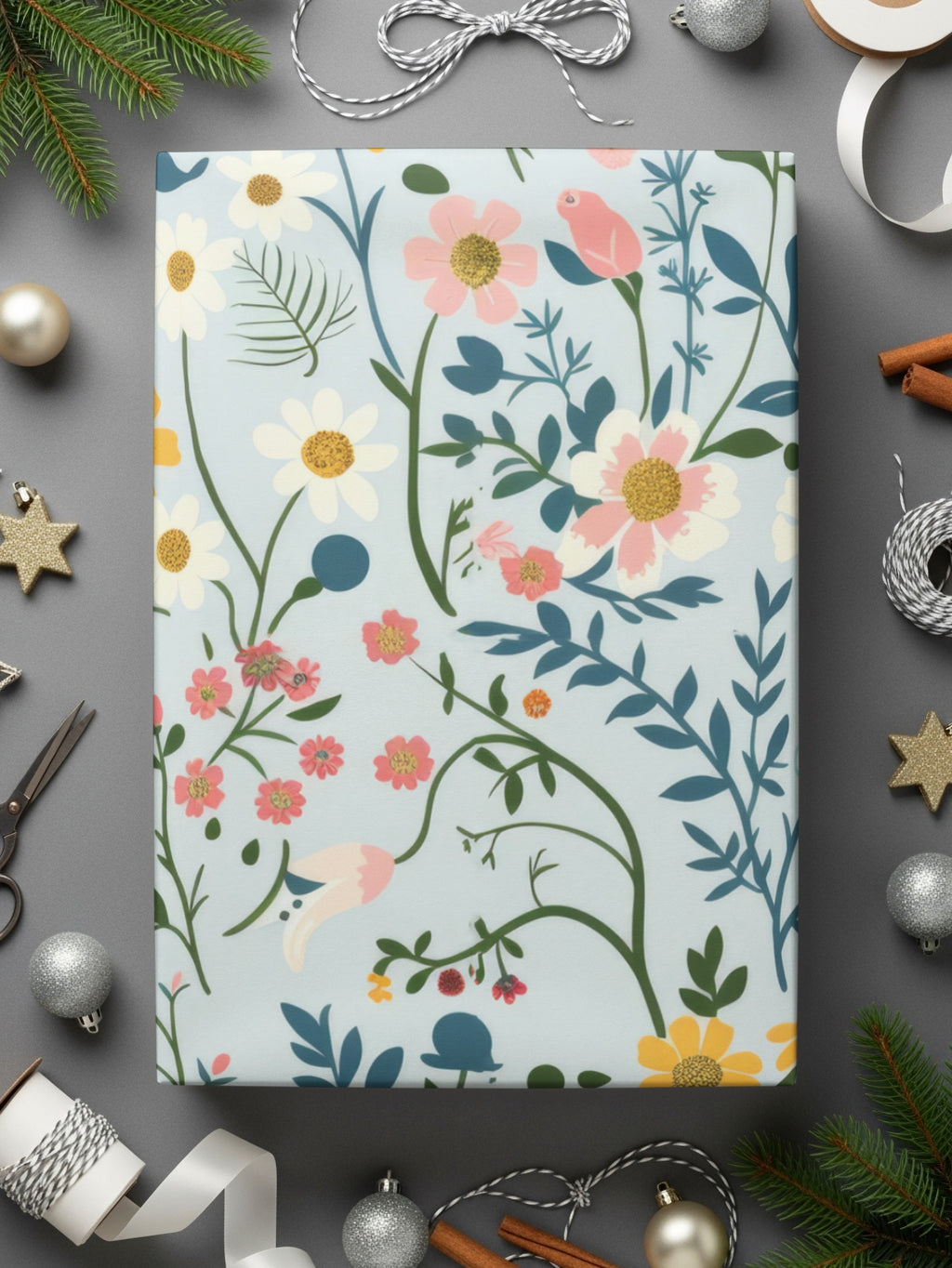 Floral Pattern Gift Wrapping Paper for Special Occasions
