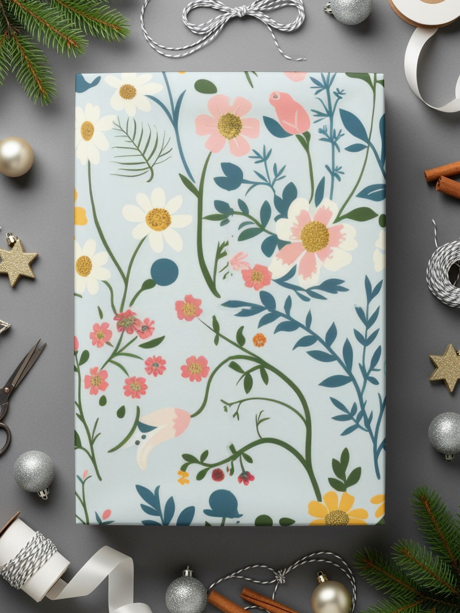 Floral Pattern Gift Wrapping Paper for Special Occasions