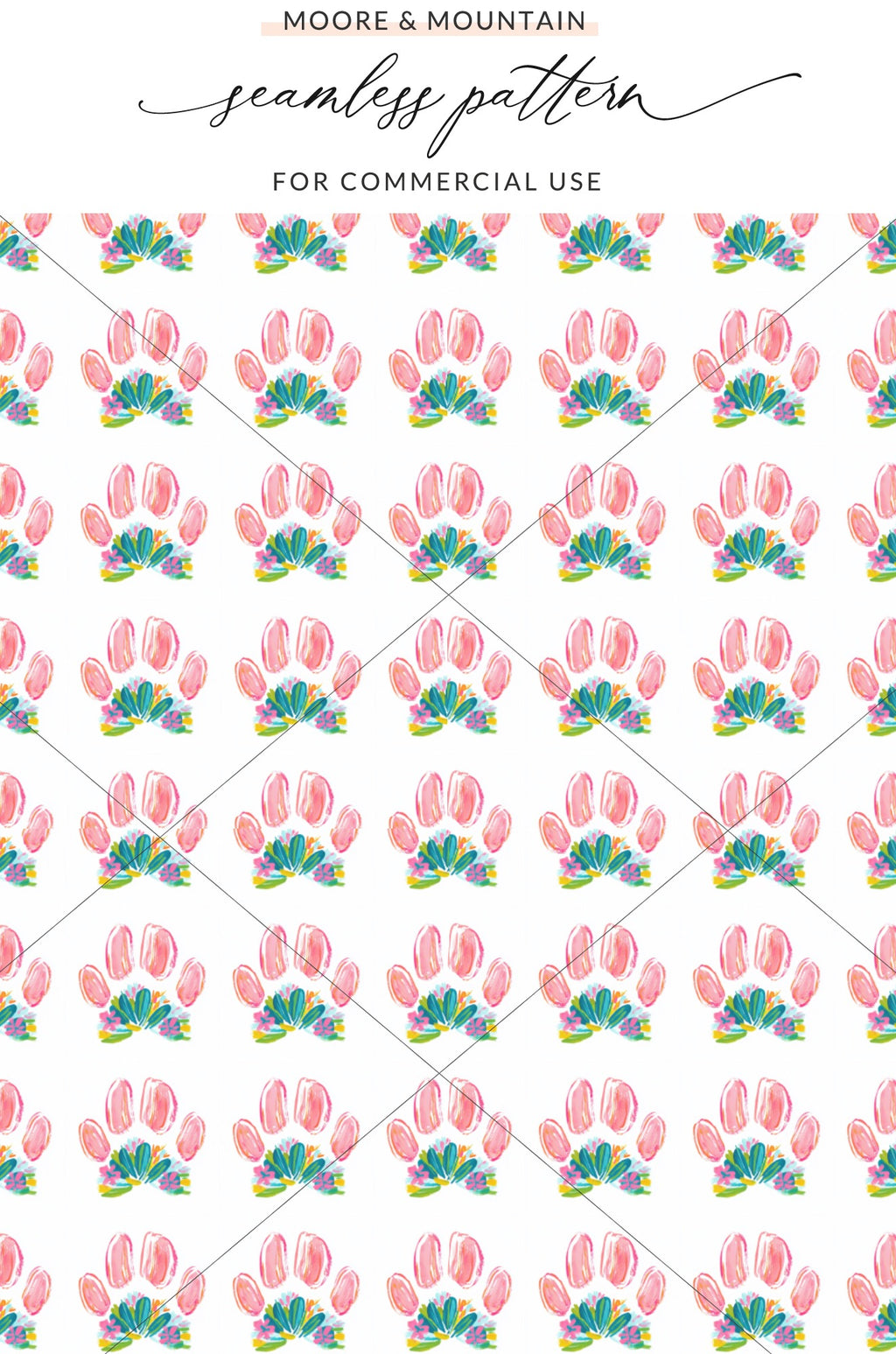 Vibrant Floral Paw Prints Design Seamless Pattern

seamless pattern
digital paper
paw print
floral design
animal print
pet design
watercolor art
pink paws
colorful pattern
botanical print
spring pattern
summer design
cute pattern
dog paw
cat paw
nursery print
scrapbook paper
fabric print
commercial use
artistic pattern