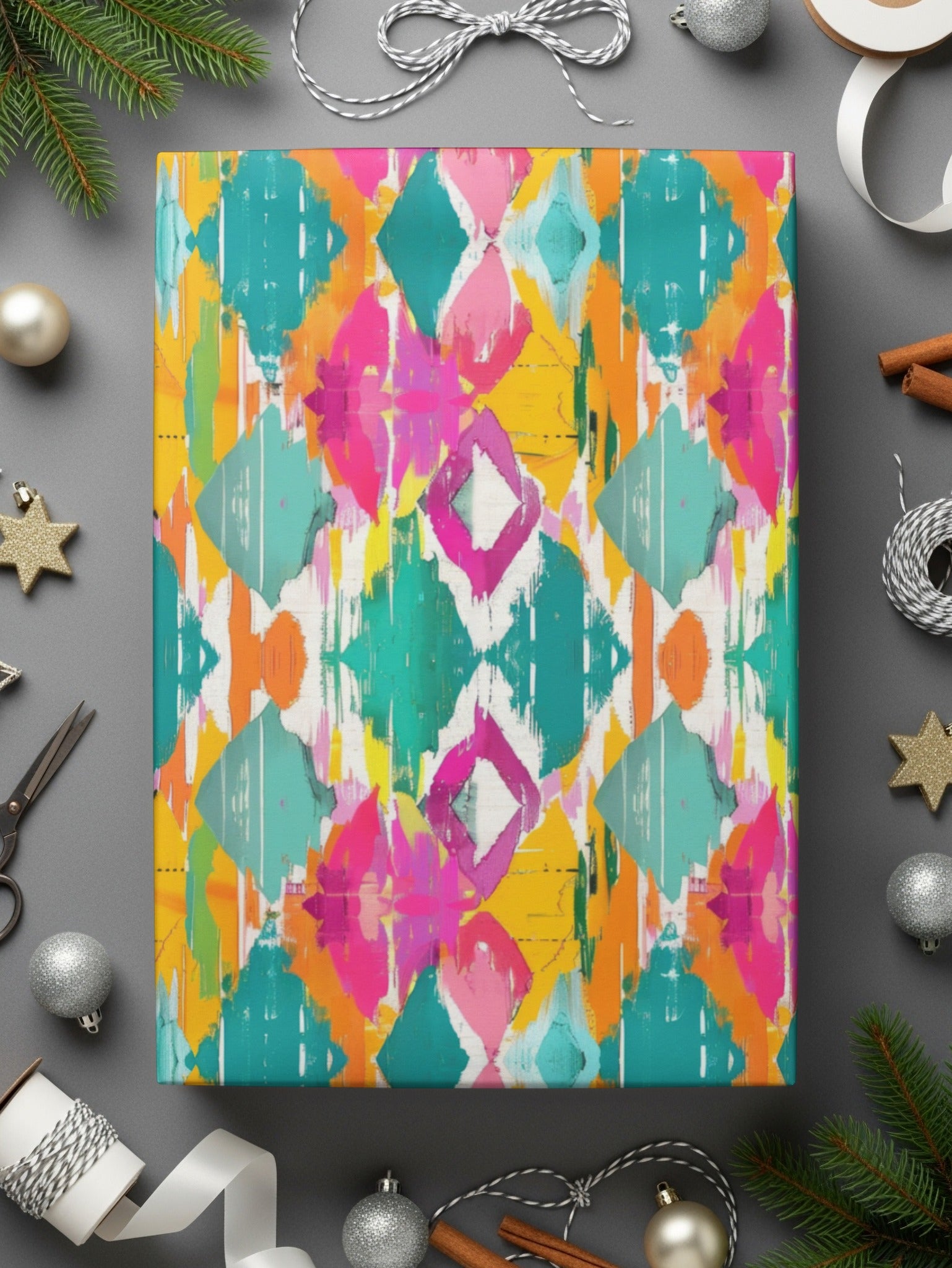 Colorful Geometric Abstract Art Printed Product