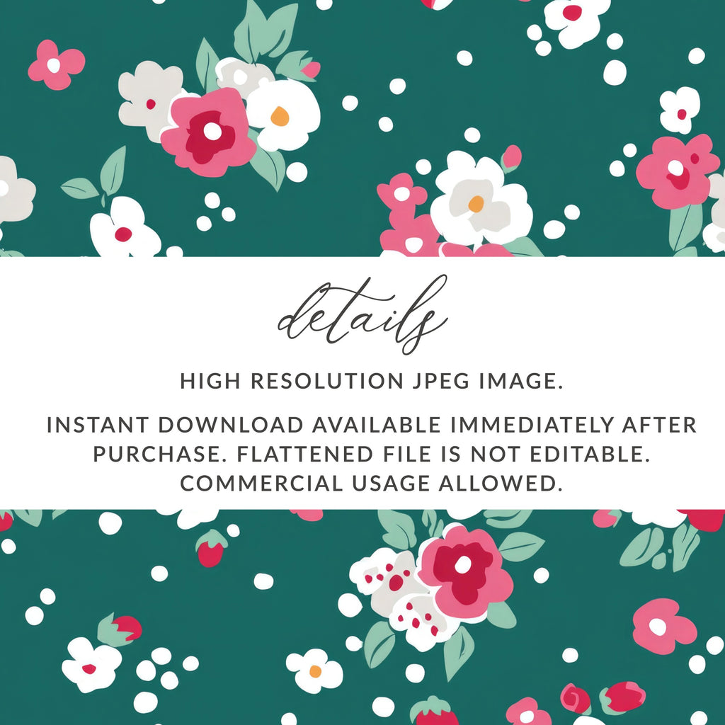 High Resolution Floral Pattern Instant Download Image