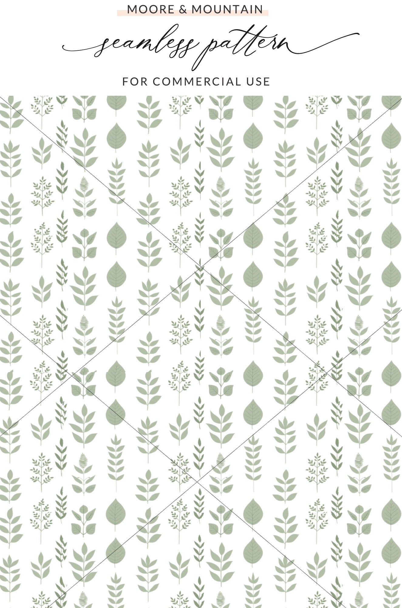 MOORE & MOUNTAIN Seamless Pattern for Commercial Use product