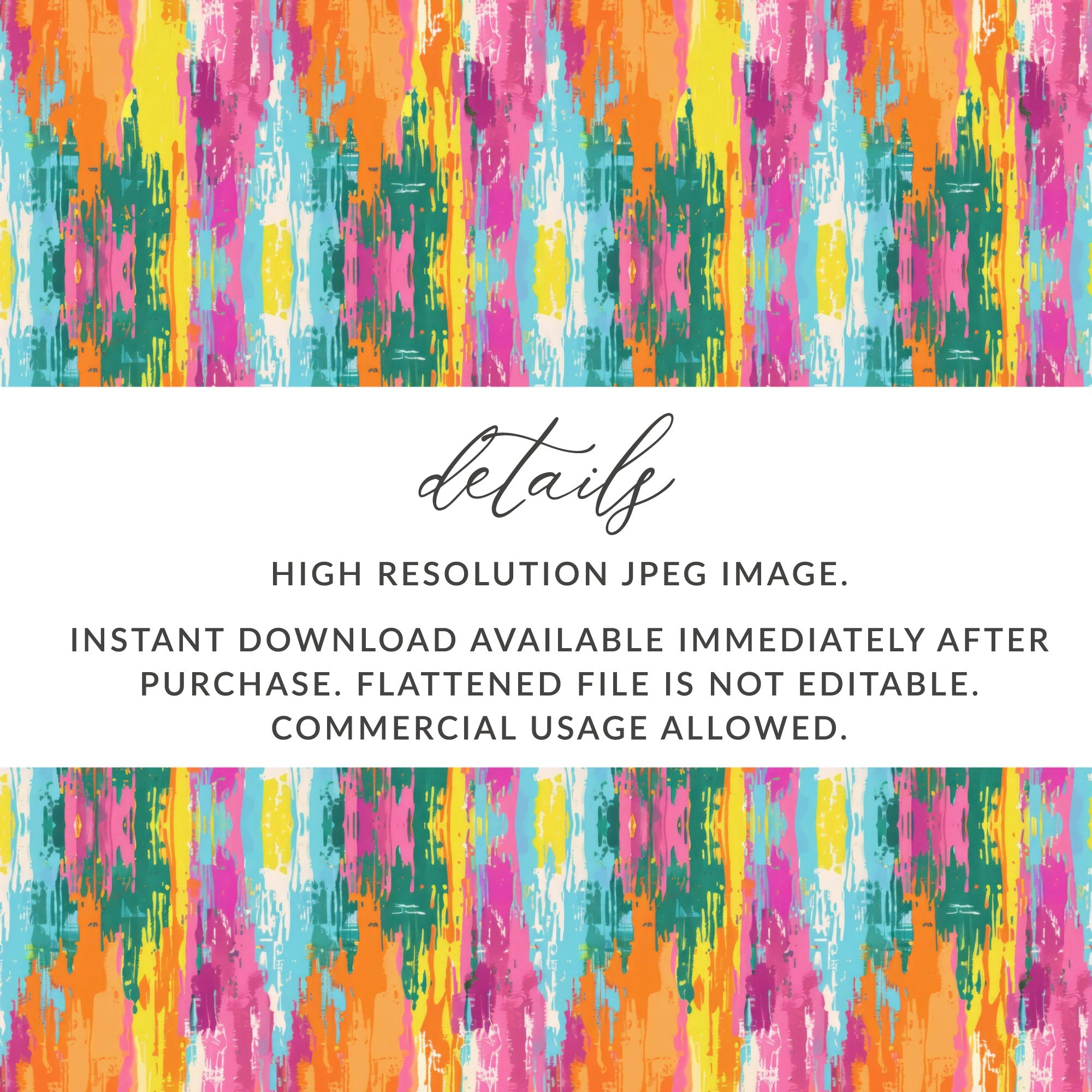 High Resolution Colorful Abstract Digital Print JPEG