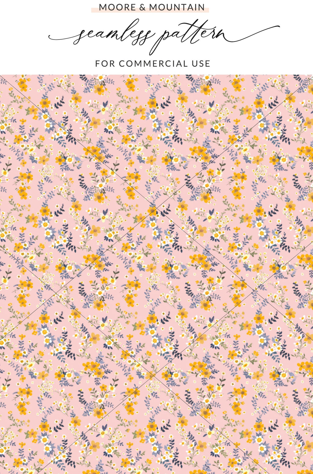 Seamless Floral Pattern For Commercial Use Product