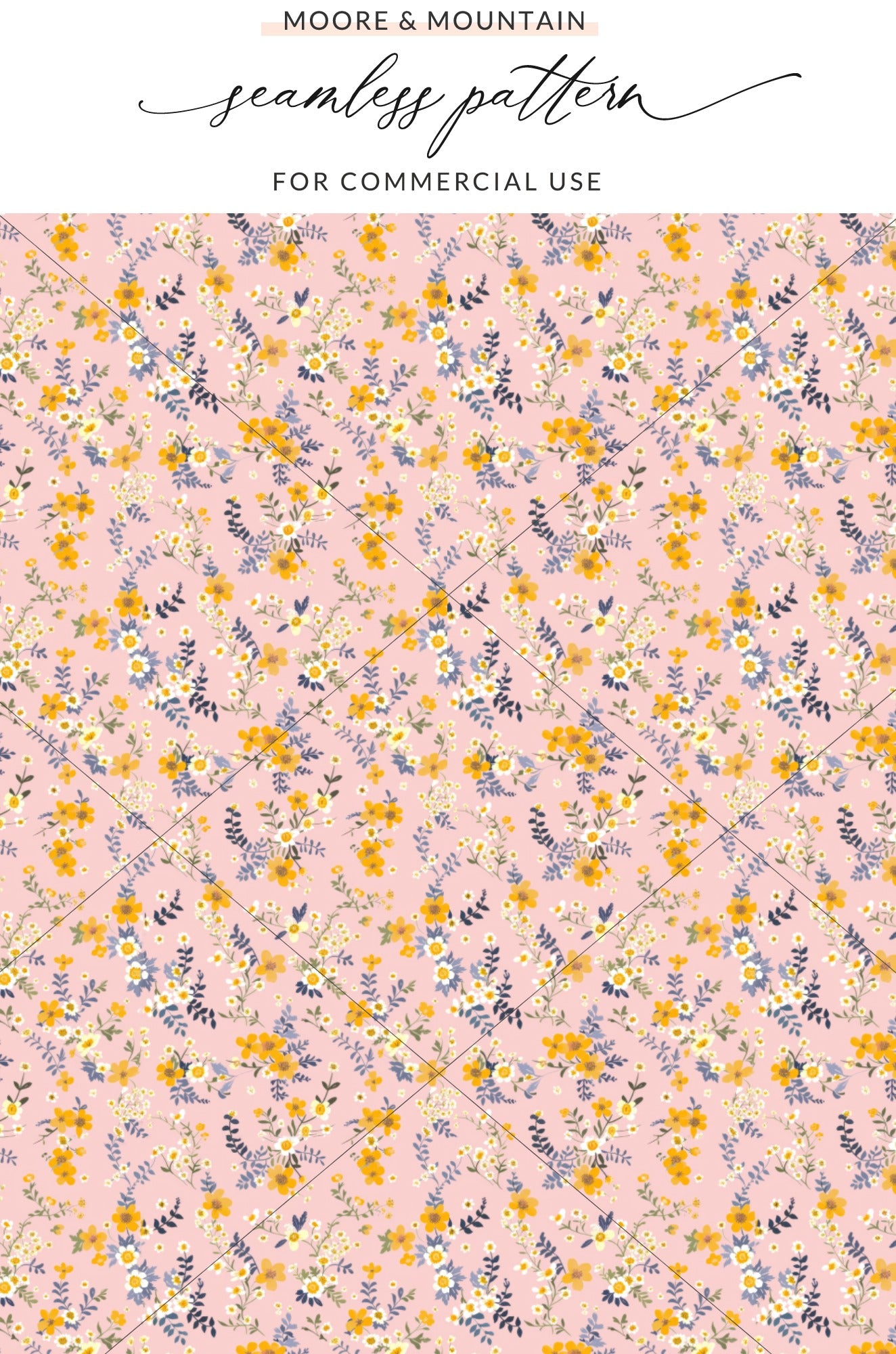 Seamless Floral Pattern For Commercial Use Product