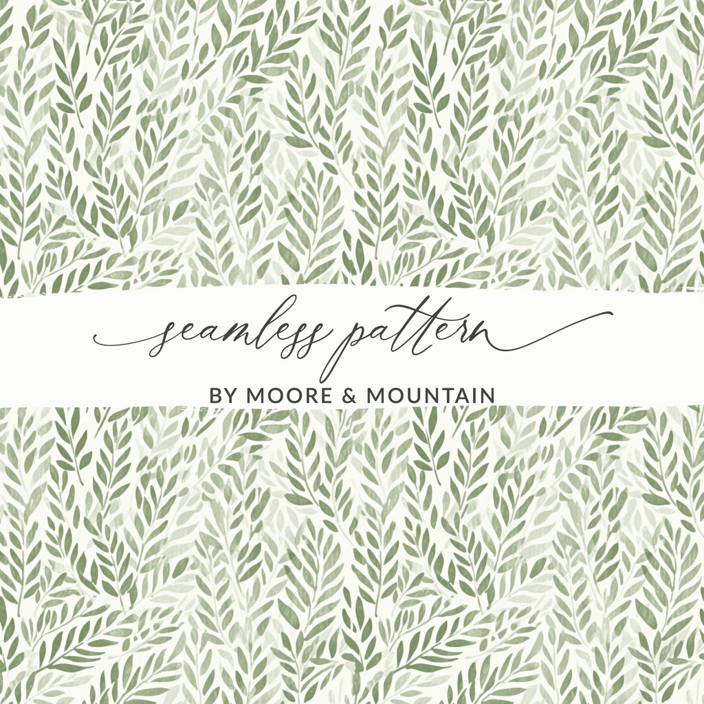 Green Seamless Pattern by Moore & Mountain design