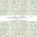 Green Seamless Pattern by Moore & Mountain design