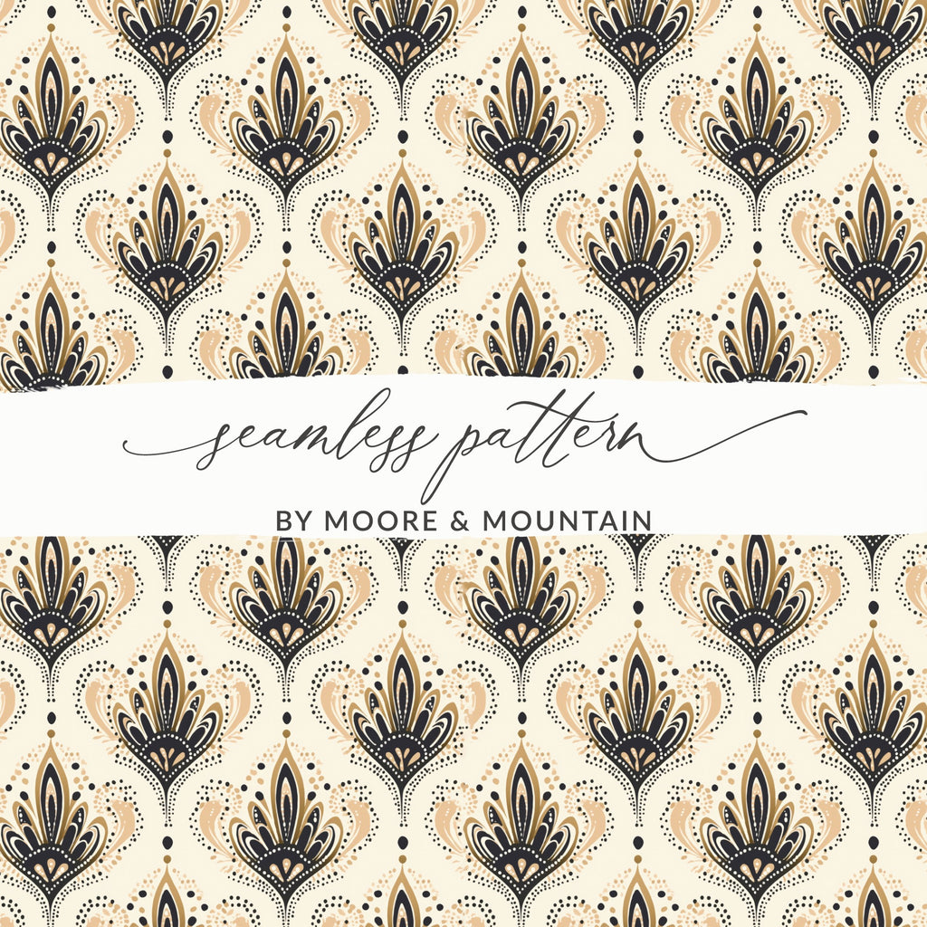 Elegant Seamless Pattern by Moore and Mountain Design