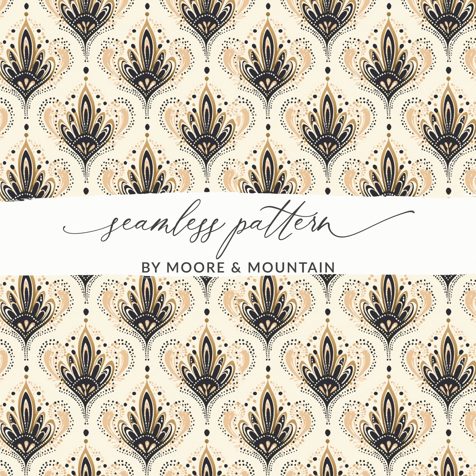Elegant Seamless Pattern by Moore and Mountain Design