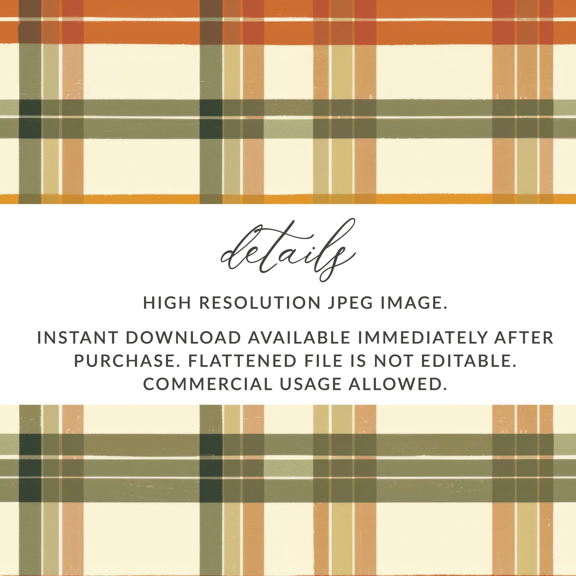 High Resolution Instant Download Plaid JPEG Image