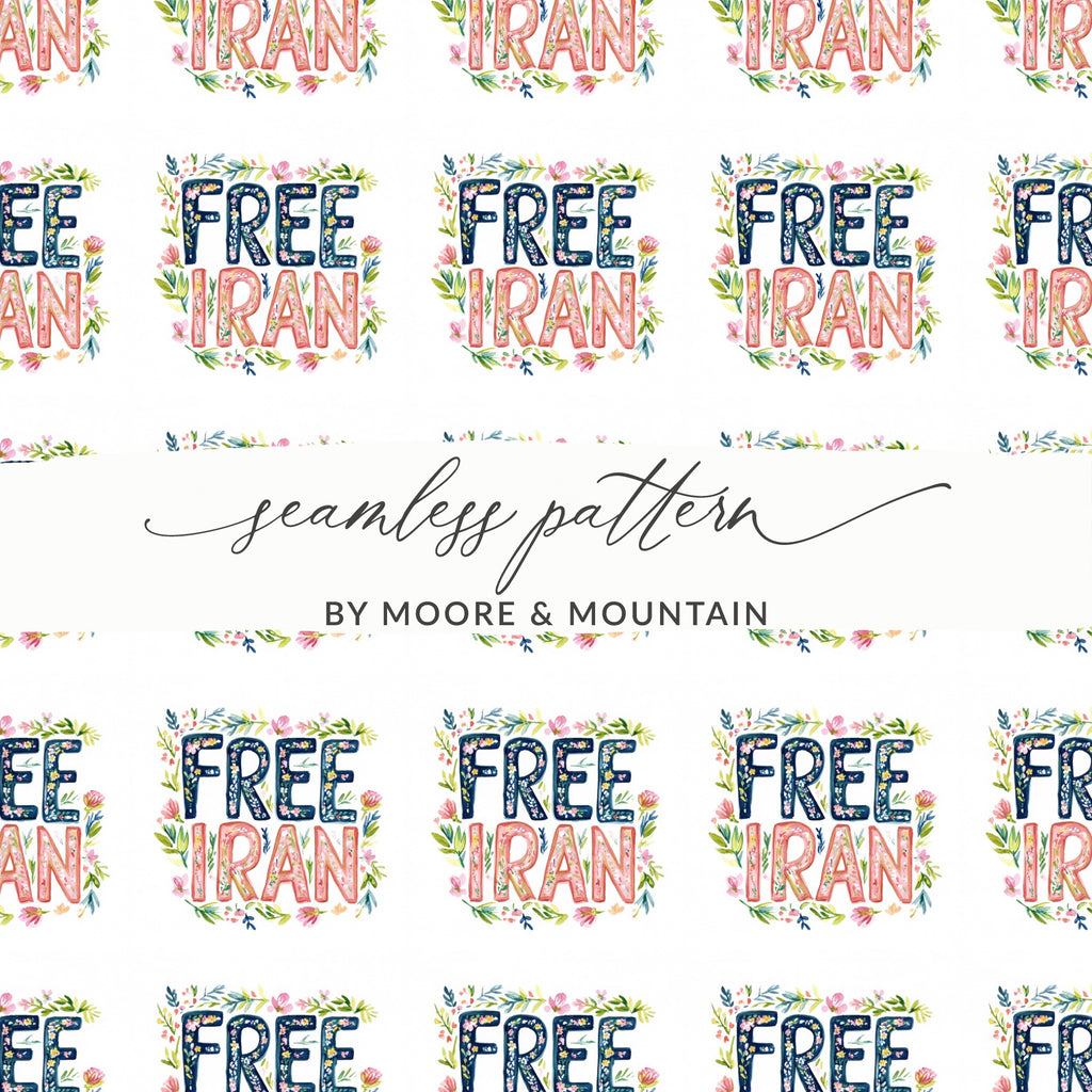 Free Iran Floral Watercolor Design Seamless Pattern product type
Free Iran
Iran
Persian
Freedom
Protest
Human Rights
Floral Pattern
Watercolor Design
Seamless Print
Digital Paper
Fabric Design
Women Life Freedom
Feminism
Activism
Support Iran
Stand With Iran
Cultural Art
Trendy Pattern
Repeating Design
Artistic Print