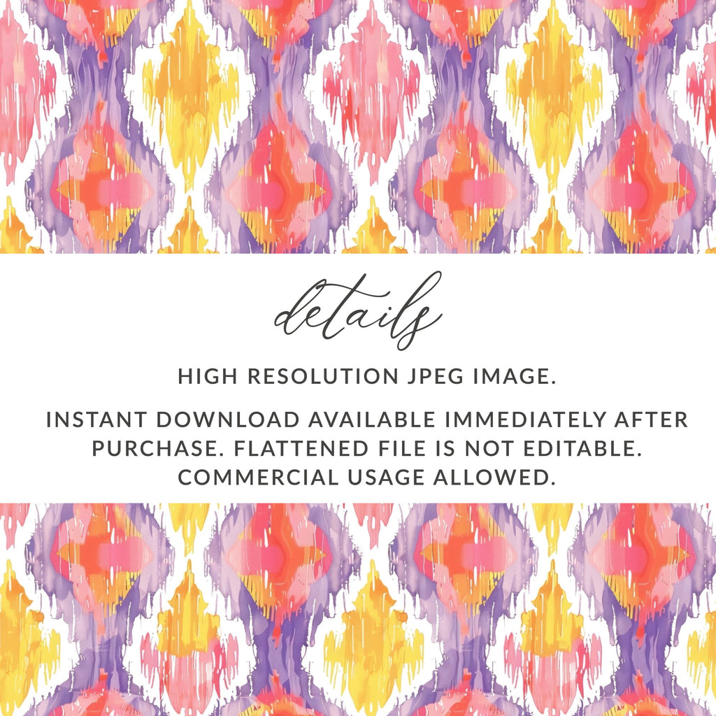 High Resolution Ikat Pattern JPEG Instant Download
