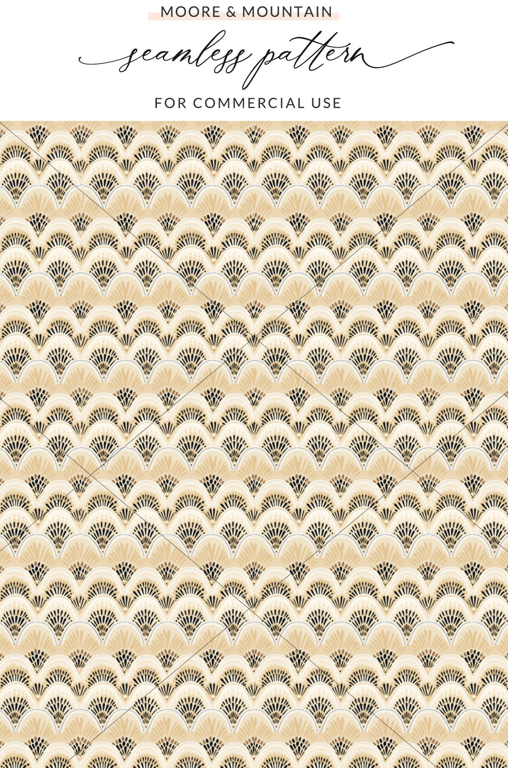 Art Deco Geometric Seamless Pattern for Commercial Use