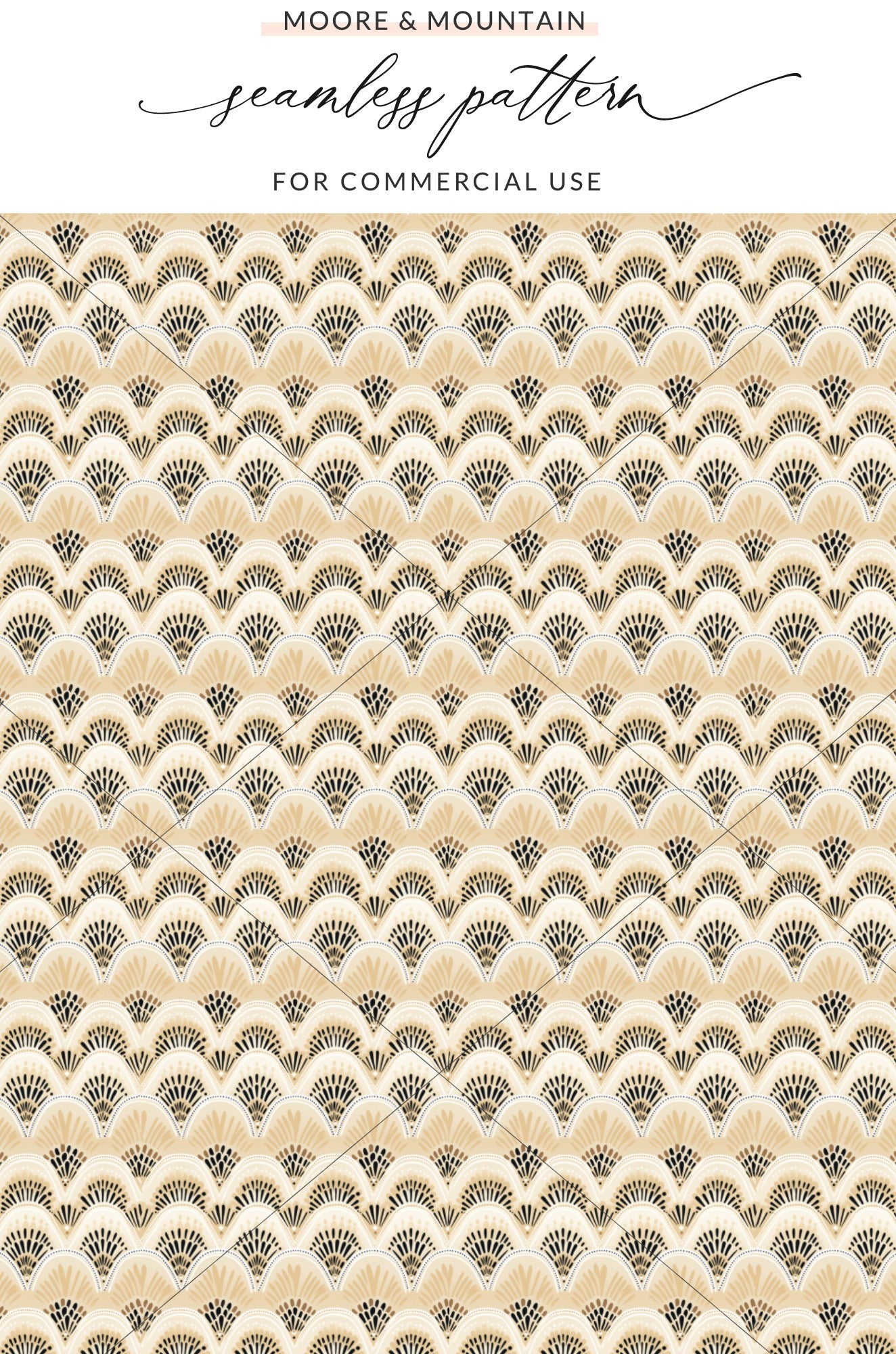 Art Deco Geometric Seamless Pattern for Commercial Use