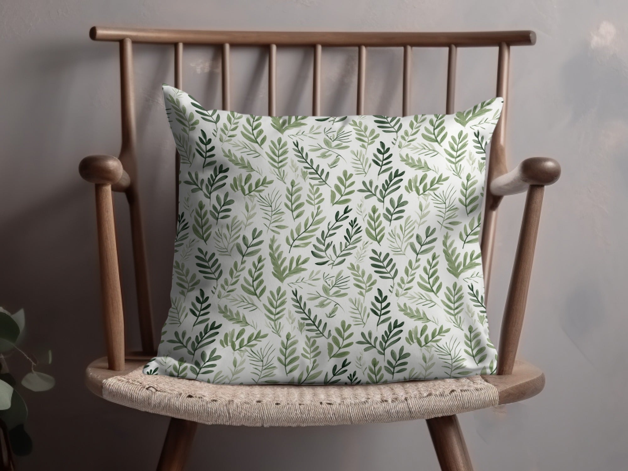 Leaf Pattern Design Decorative Pillow Cushion