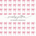 Adorable Pink Bows Seamless Pattern by Moore & Mountain