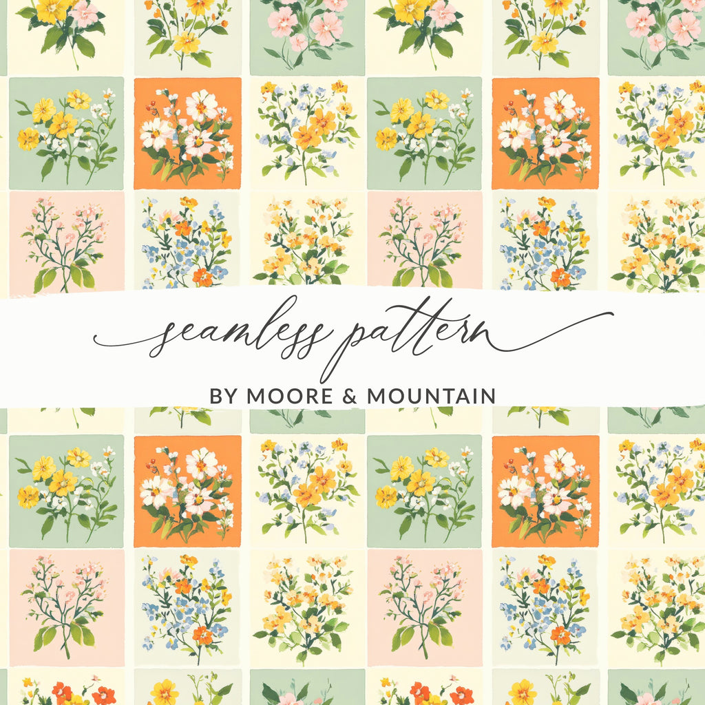 Floral Seamless Pattern by Moore & Mountain design
