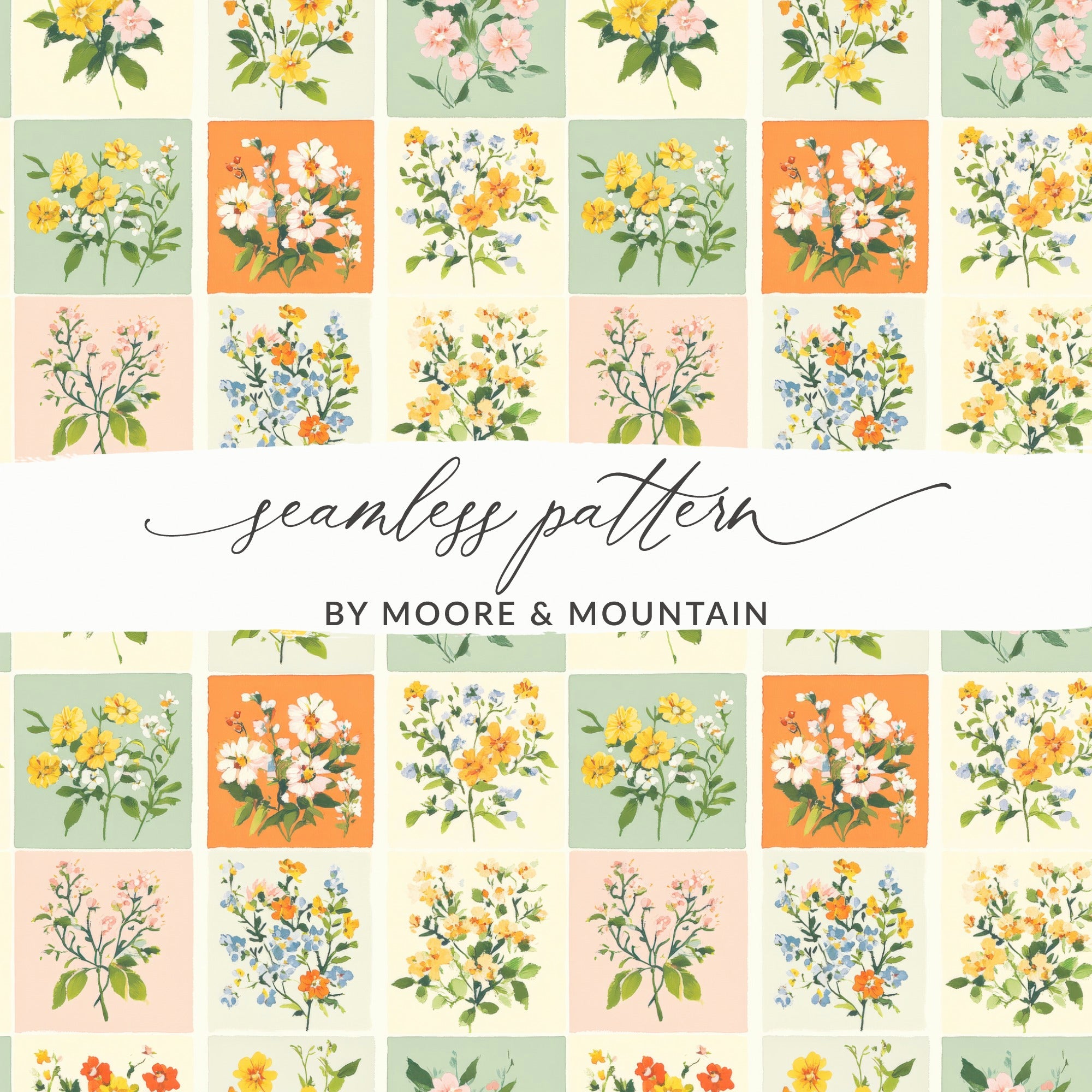 Floral Seamless Pattern by Moore & Mountain design