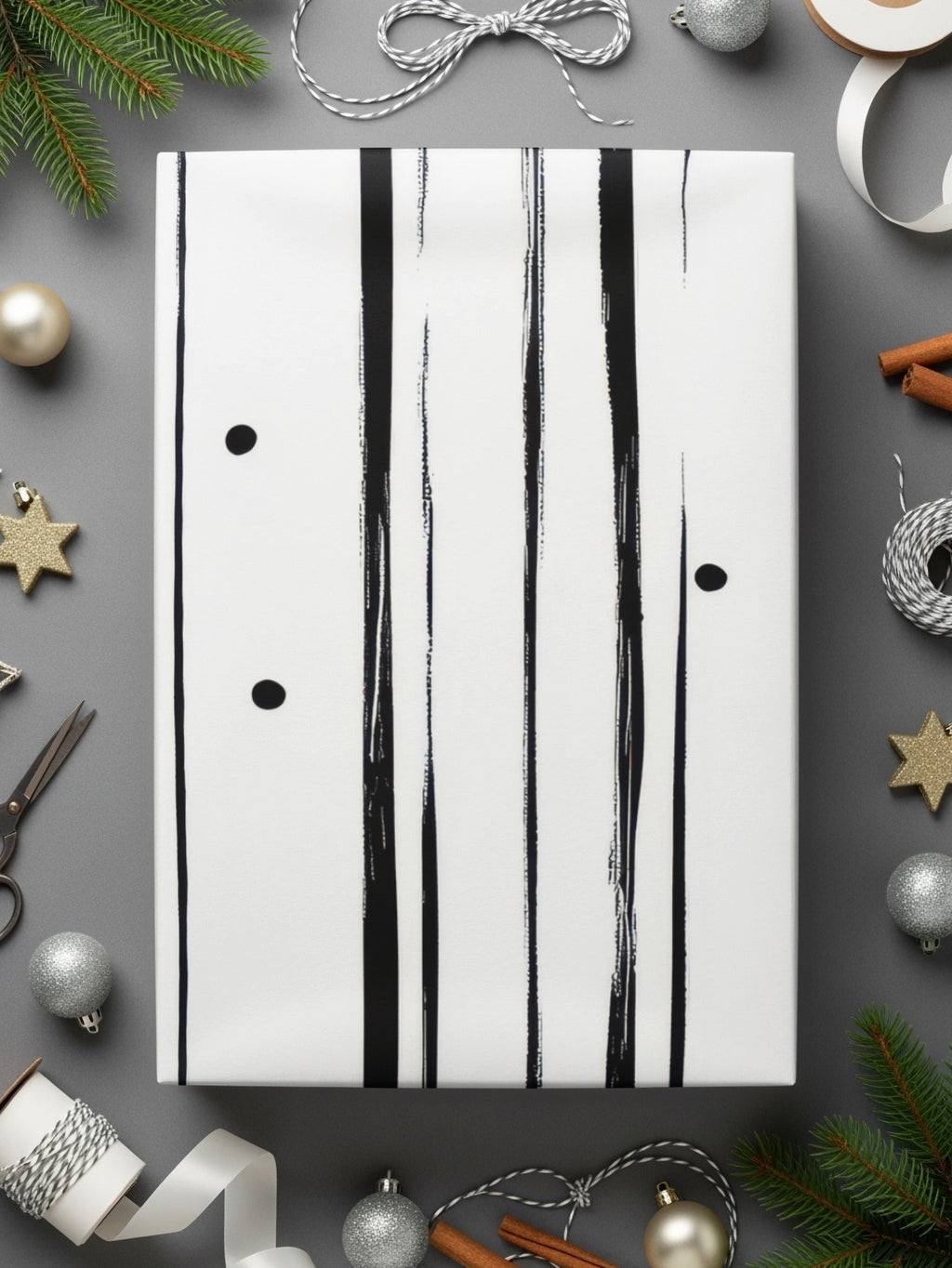 Abstract Black and White Geometric Lines Dots Pattern, Modern Art Print Download, - Moore and Mountain