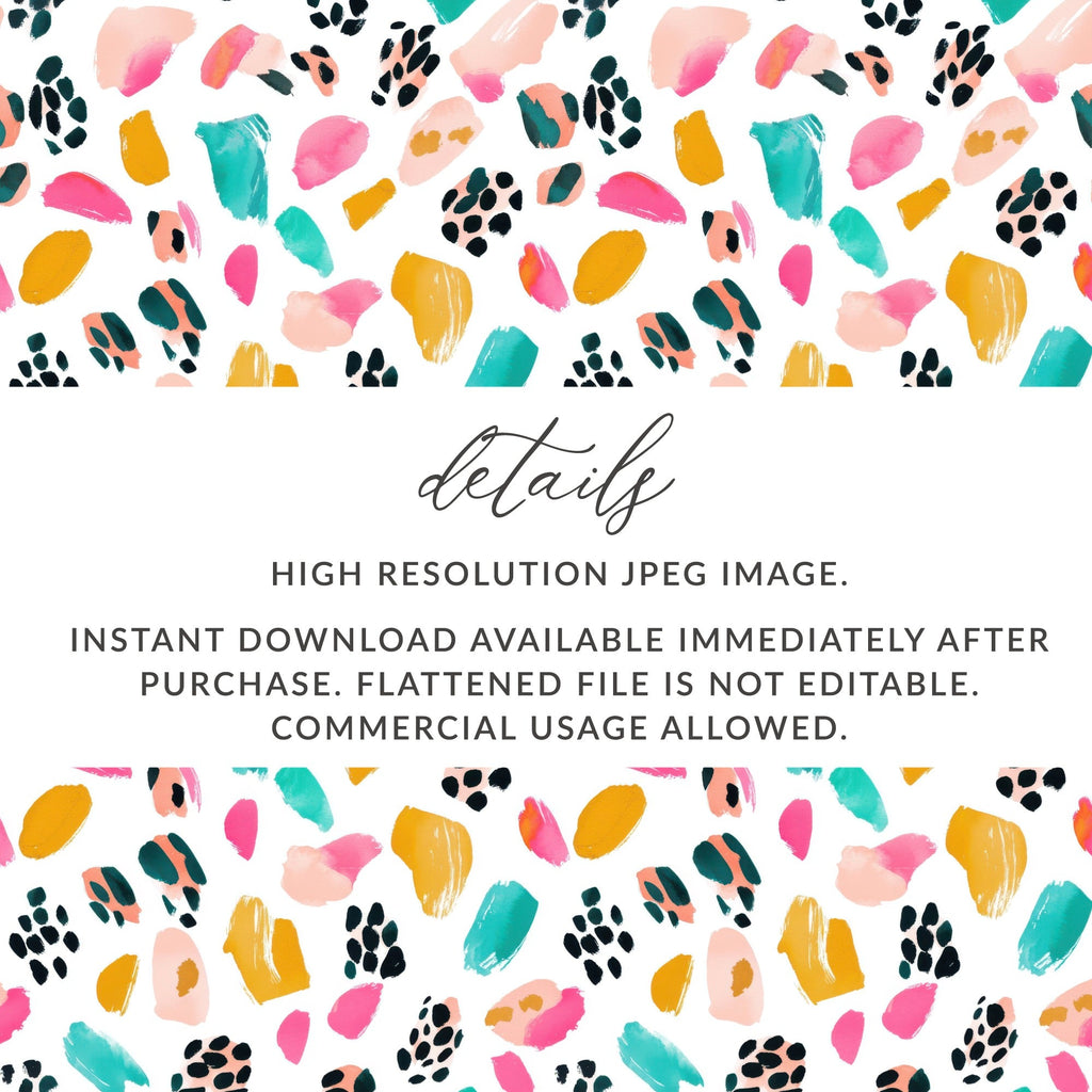 Abstract Bright Brush Strokes Pattern Happy Design Great for You Digital - Moore and Mountain