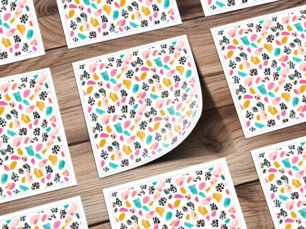 Abstract Bright Brush Strokes Pattern Happy Design Great for You Digital - Moore and Mountain