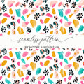 Abstract Bright Brush Strokes Pattern Happy Design Great for You Digital - Moore and Mountain
