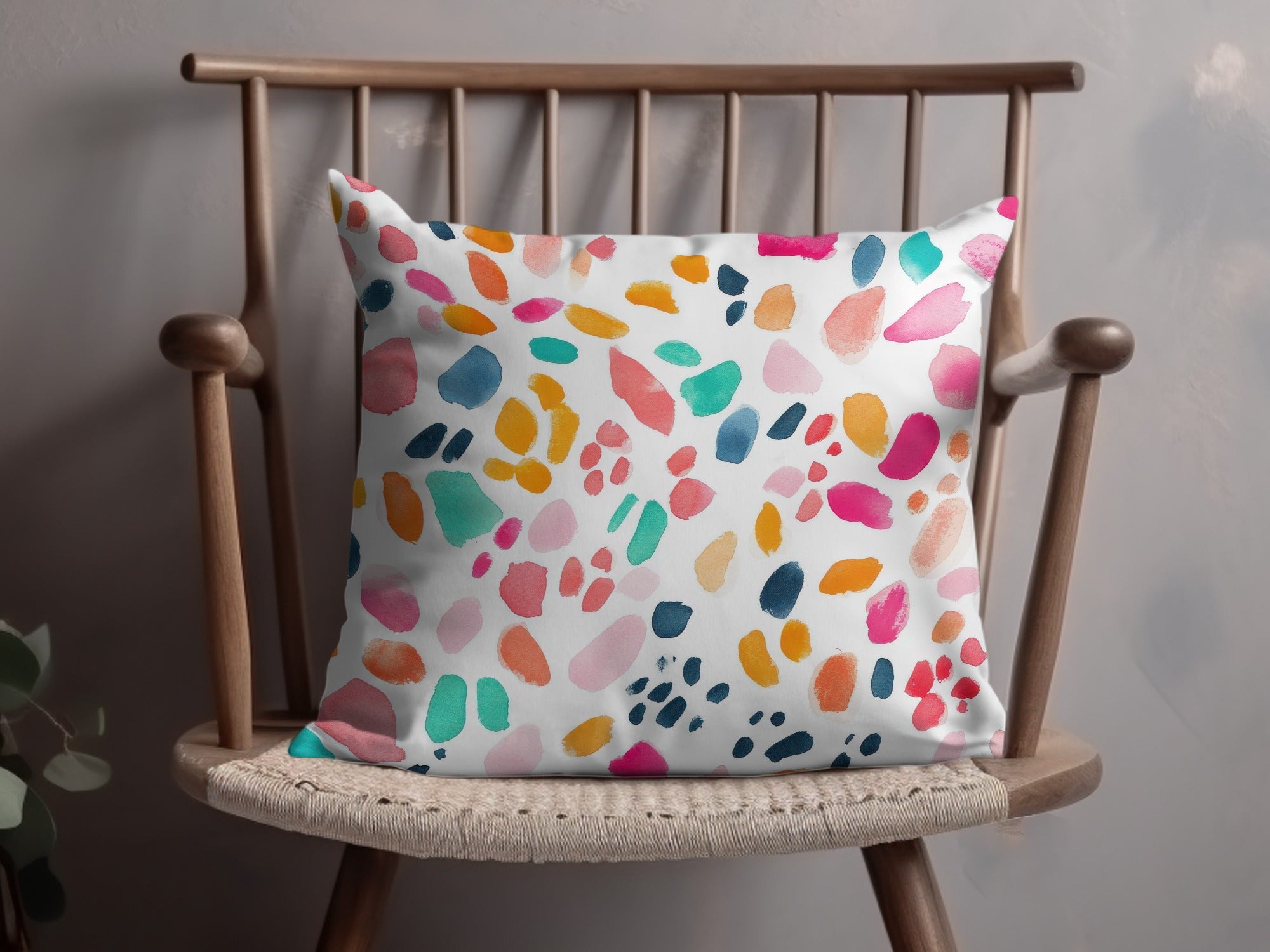 Abstract Bright Watercolor Marks Pattern Modern Style Digital - Moore and Mountain