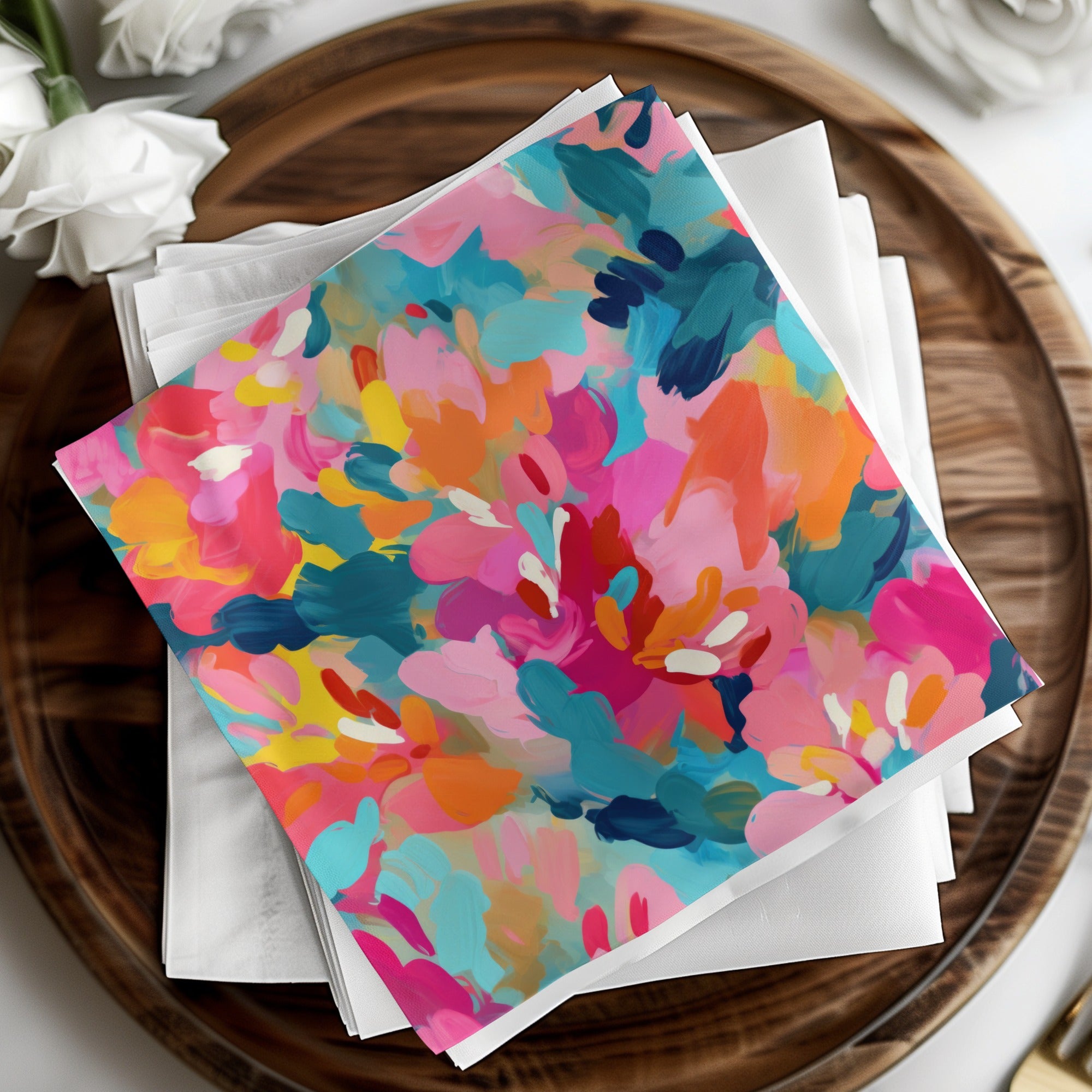 Vibrant Abstract Floral Design Patterned product