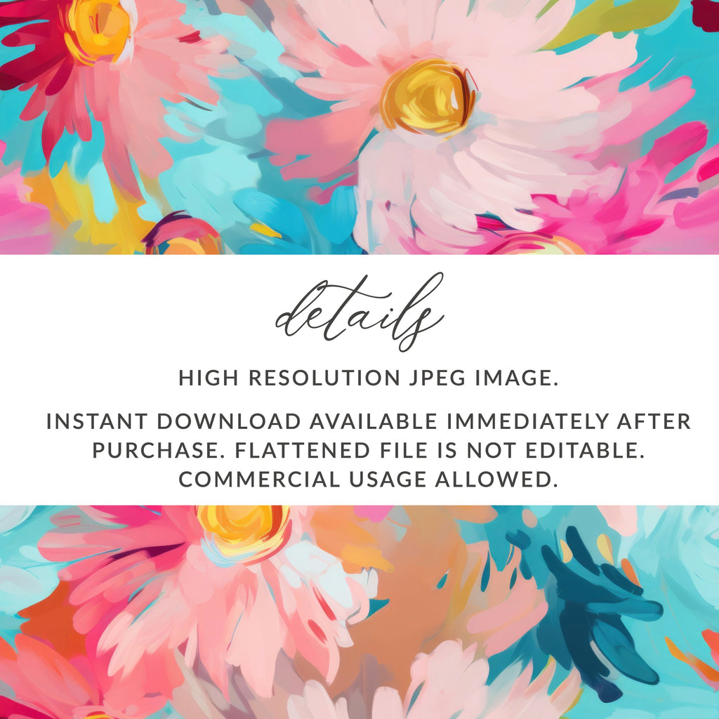 High Resolution JPEG Floral Art Instant Download File