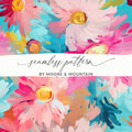 Colorful Floral Seamless Pattern by Moore and Mountain