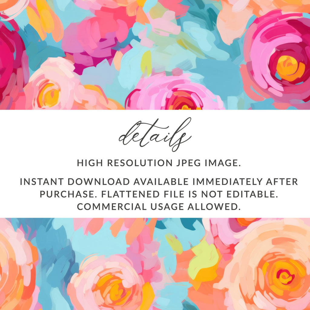High Resolution Floral JPEG Image Instant Download