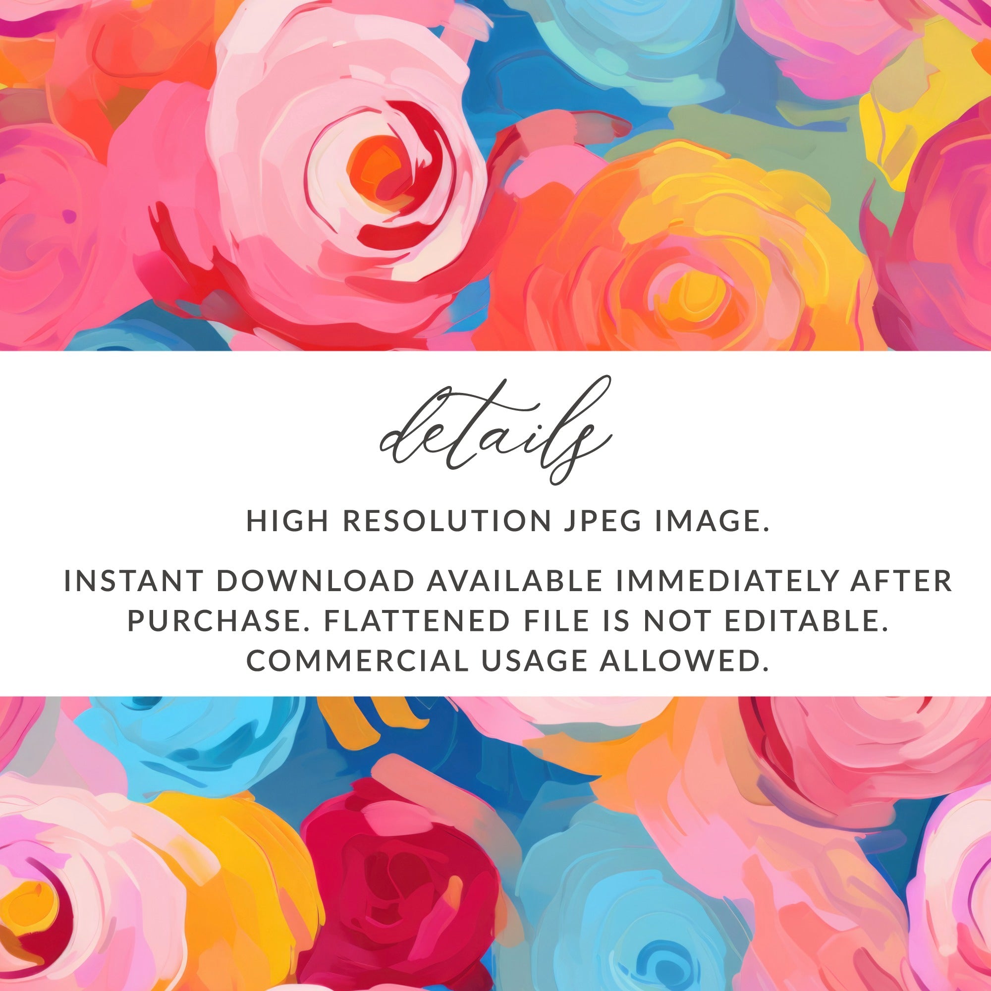 Downloadable Colorful Roses High Resolution JPEG Image