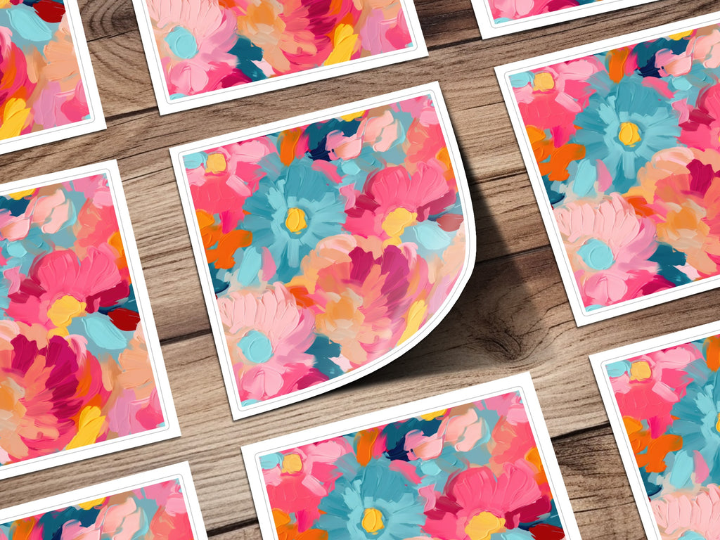 Colorful Floral Abstract Art Prints for Home Decor