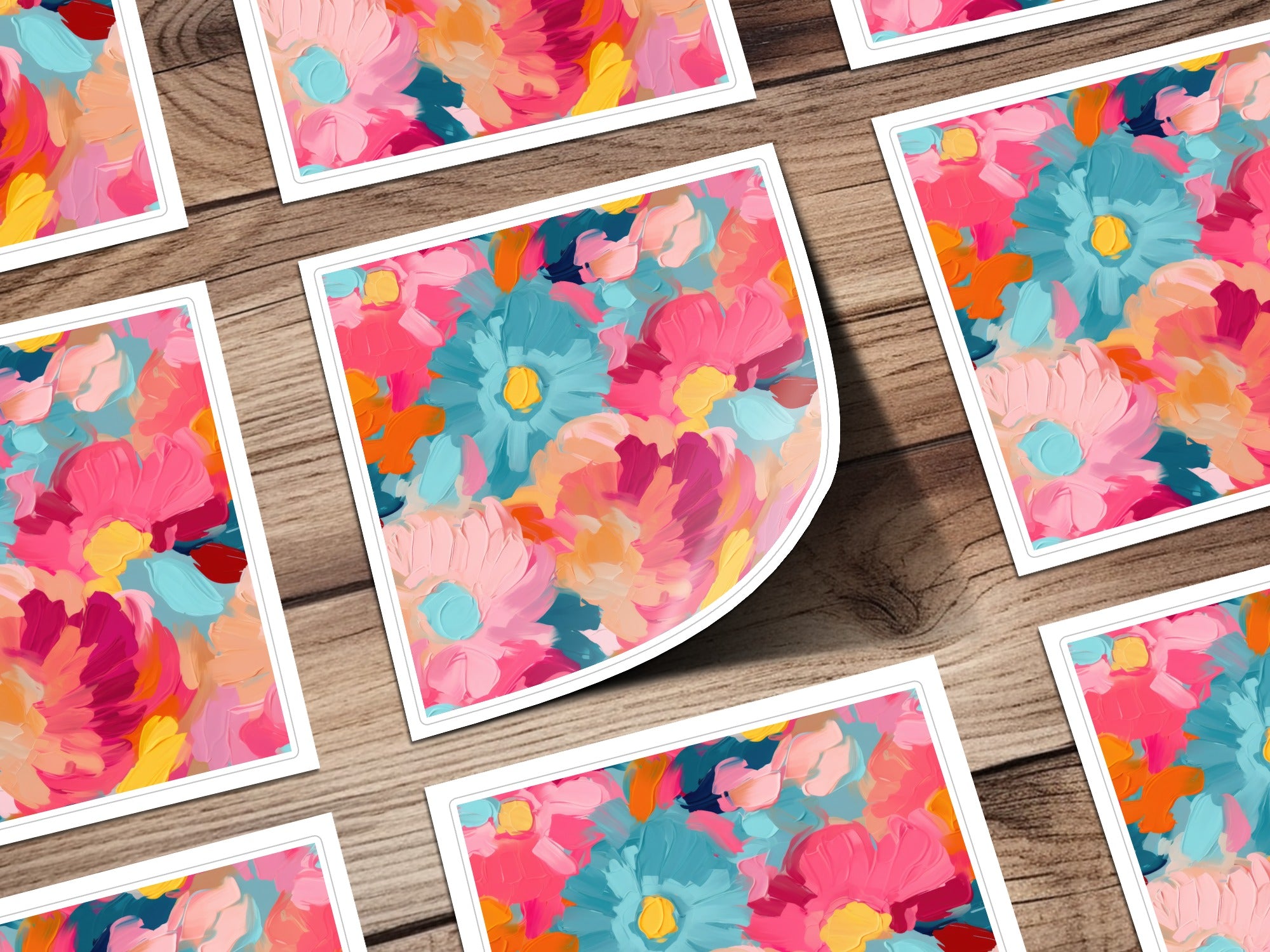 Colorful Floral Abstract Art Prints for Home Decor